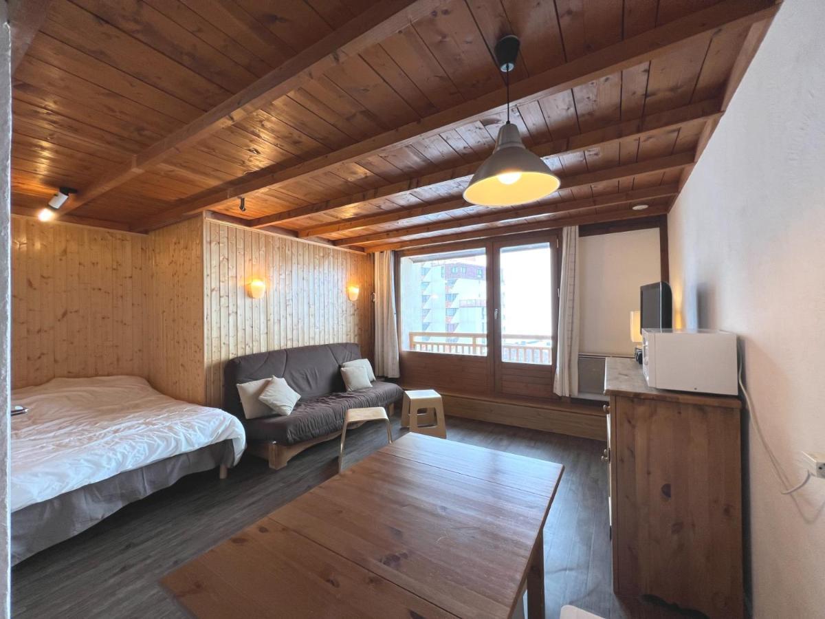 Appartement 6 places, superbe vue face à la montagne, 50m des pistes Val Thorens Exterior foto